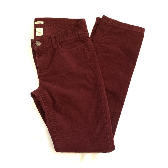 J Crew Matchstick Merlot Corduroy 27R - Picture 4 of 5